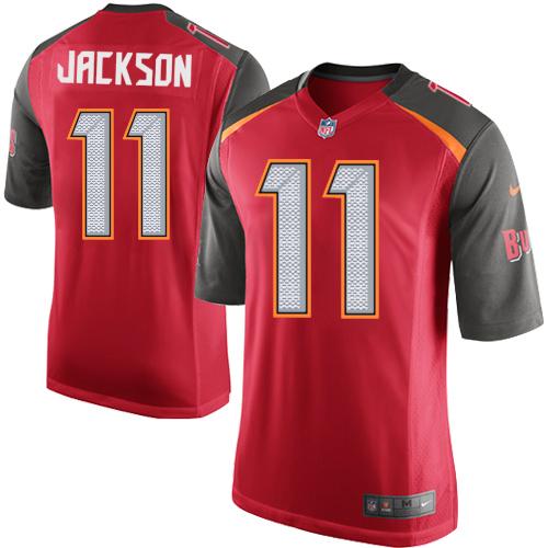 Nike Buccaneers #11 DeSean Jackson Red Team Color Youth Stitched NFL New Elite Jersey